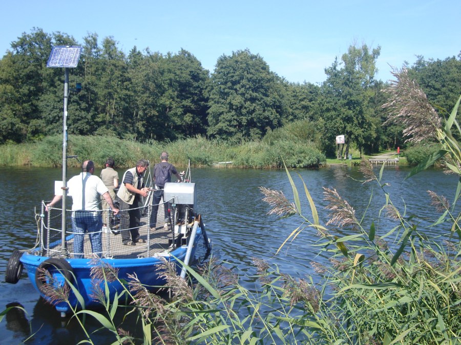Veerboot van Stolpe richting Stolpm&uuml;hl en Quilow, &copy; Tourismusverband Vorpommern e.V.