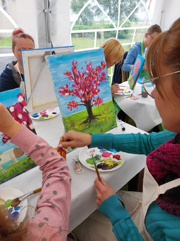 Kreatywna kawa w Kulturhof Letschow // &copy; Kulturhof Letschow e.V.