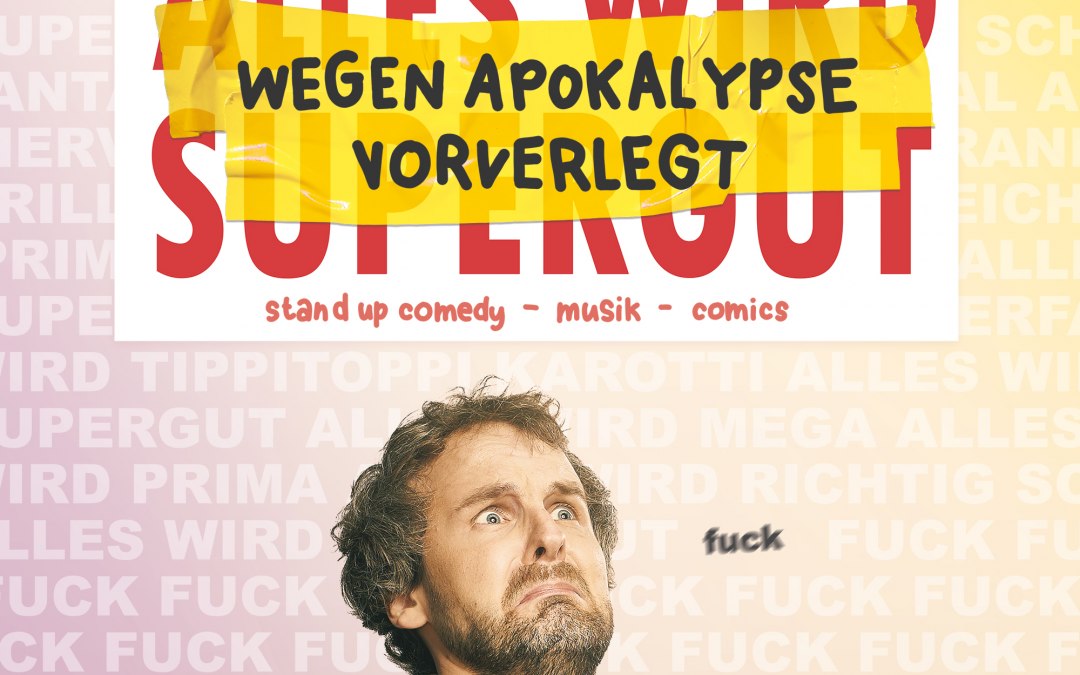 Dus zeg je spaarcontracten op, verpand je Tamagotchis en koop een kaartje voor het laatste soloprogramma in de menselijke geschiedenis!, © Foto: Marvin Rupper; Design: Tino Hartmann