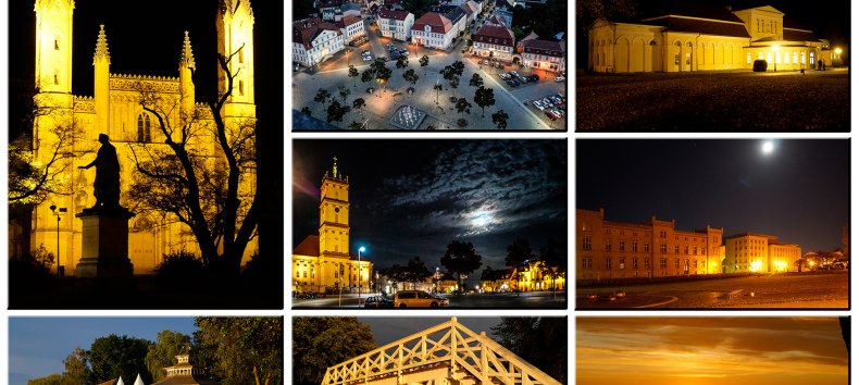 Collage Neustrelitz in the evening // &copy; R. Altmann
