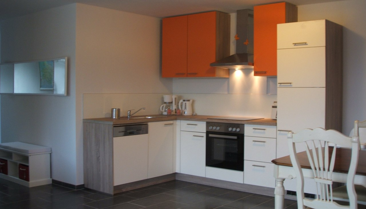 Kitchen and dining area, © Ostseehaus Windbreaker Kitchen and dining area, © Ostseehaus Windbreaker