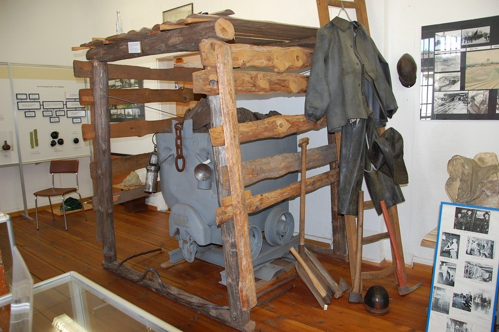 Model sztolni przypomina "kopalnię" w pobliżu Malliß., © Gabriele Skorupski