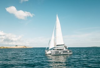 Sailing fun with catamaran in the Danish South Sea // &copy; Eric Beck