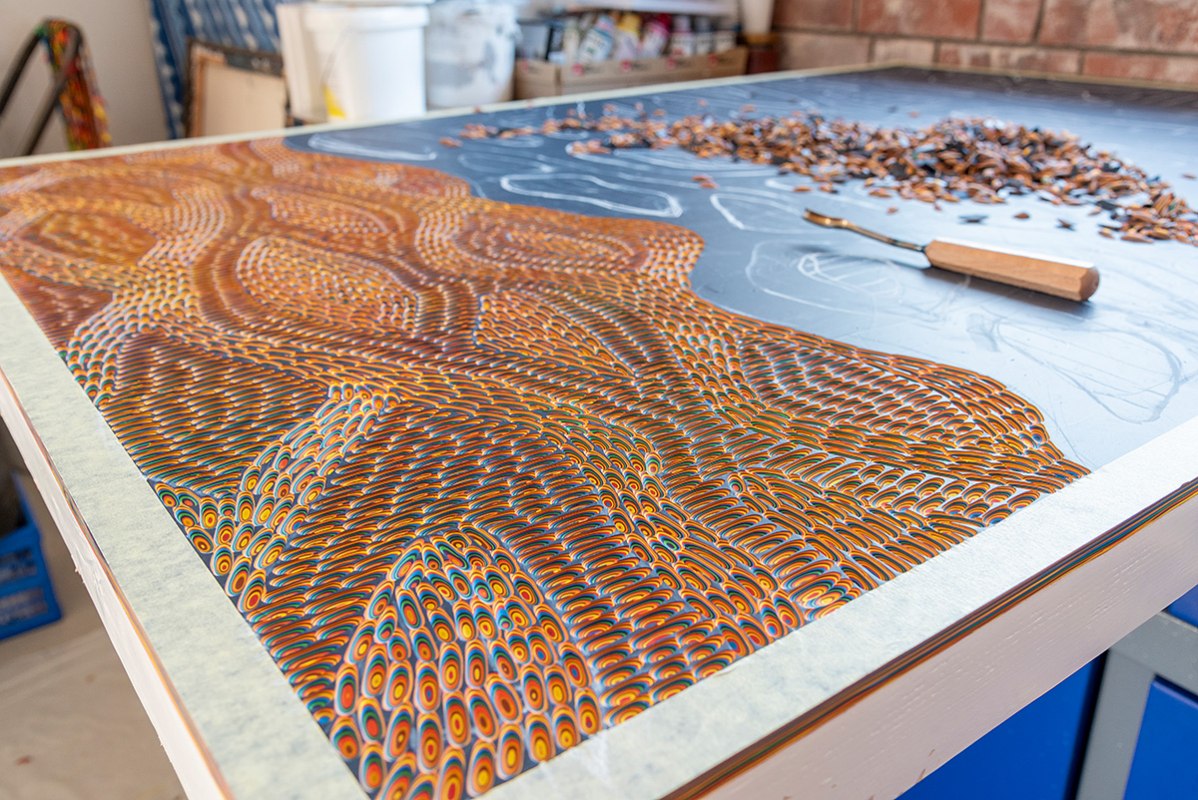 "Carving" Art Object in the Process of Creation // © Kurt Nägele "Carving" Art Object in the Process of Creation // © Kurt Nägele