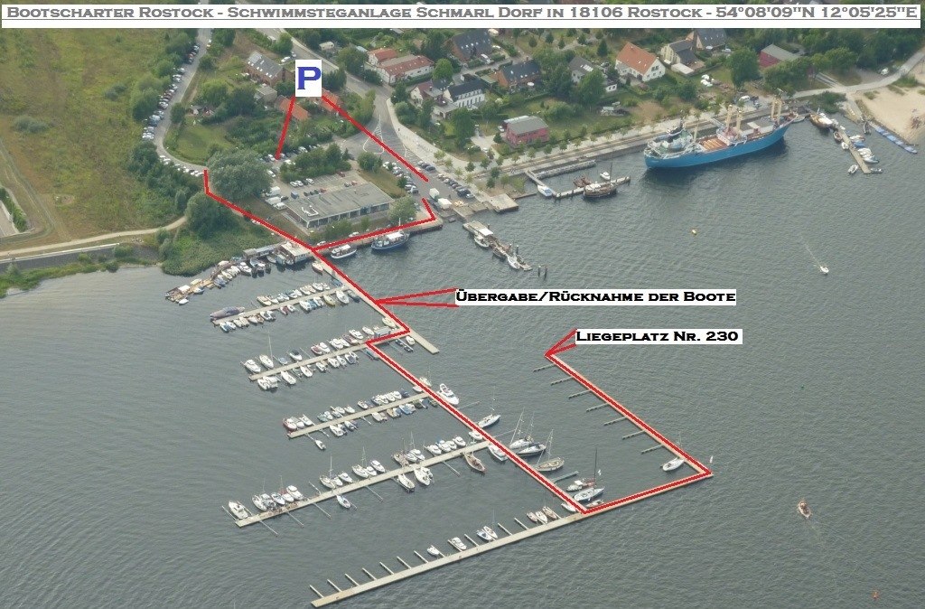 Picture postcard berth of the boat's port of departure and destination, © Thomas Popp