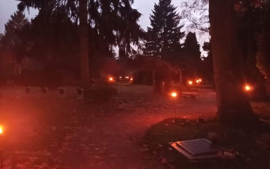 Indrukken van licht op de begraafplaats, © Alexander Jordt