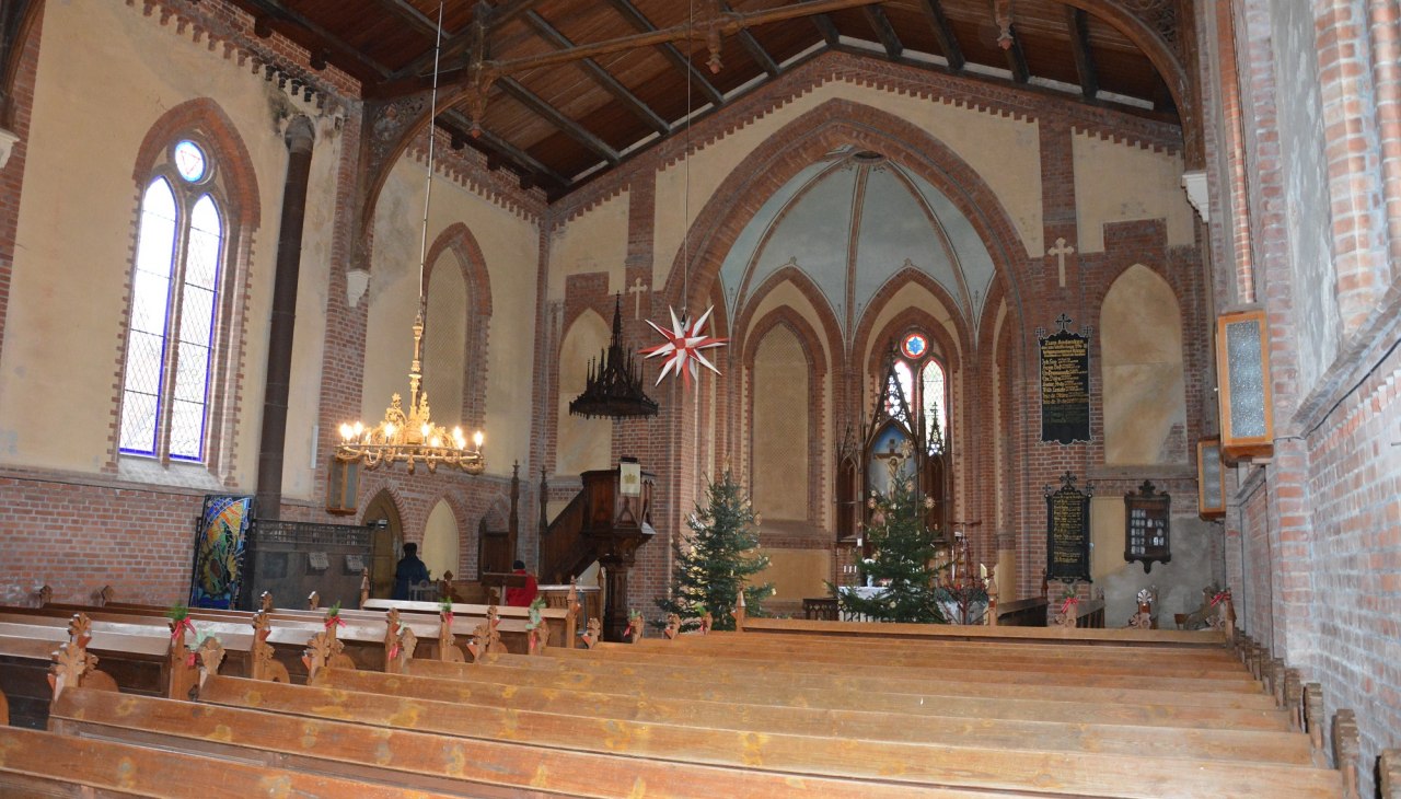 De kerk in Banzkow binnenaanzicht, © Foto: Karl-Georg Haustein