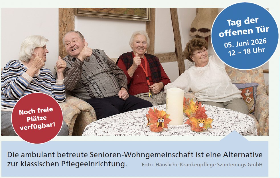Open dag: woonzorggemeenschap // &copy; H&auml;usliche Krankenpflege Szimtenings GmbH