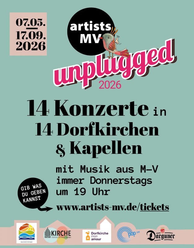 Ank&uuml;ndigungsposter zur unplugged Tour // &copy; artists MV