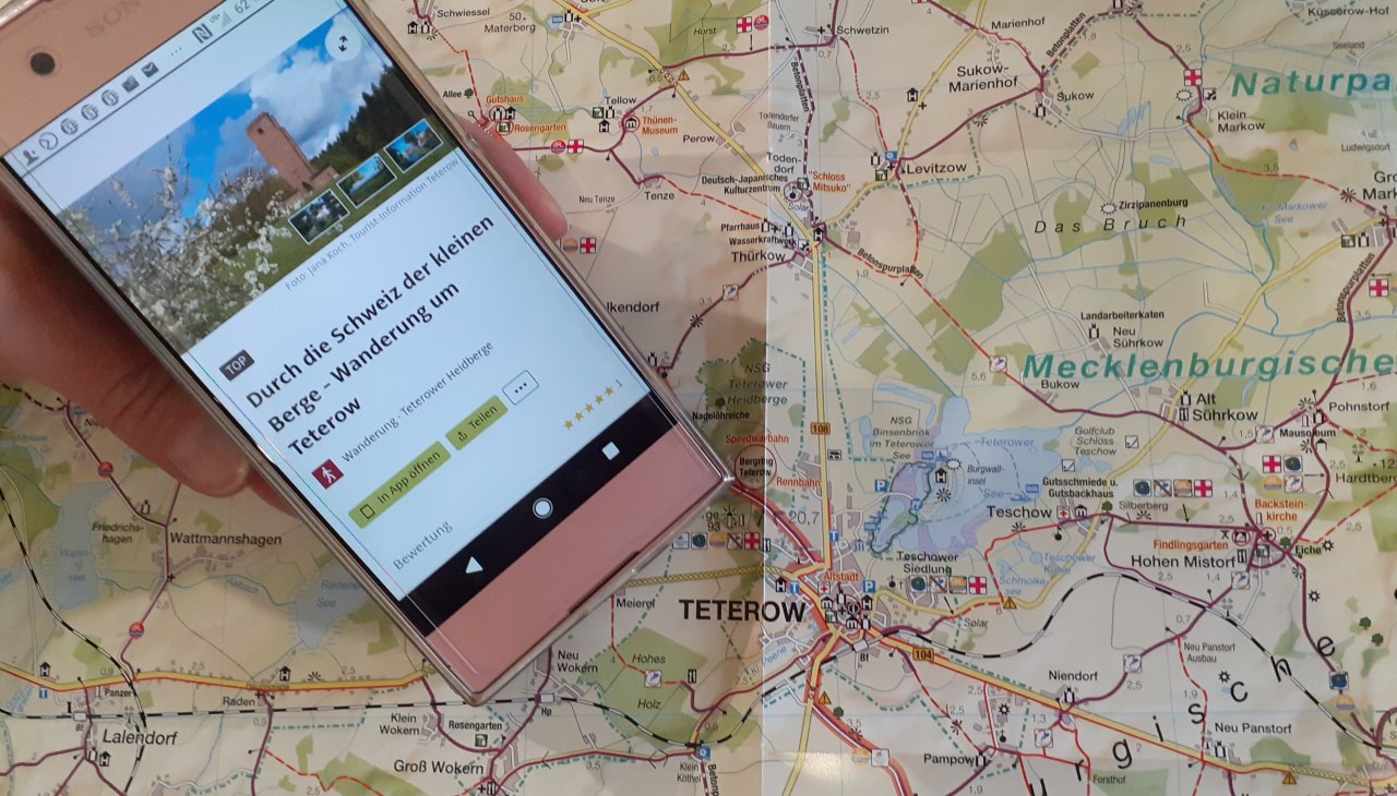 Hiking Teterow Heath Mountains, &copy; Jana Koch