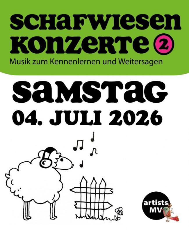 Konzerte am 4. Juli 2026 // © artists MV Konzerte am 4. Juli 2026 // © artists MV