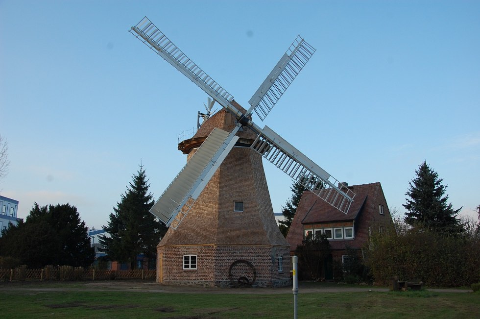 In 2014, the mill was renovated and now greets again at the entrance to Wittenburg. // © Gabriele Skorupski In 2014, the mill was renovated and now greets again at the entrance to Wittenburg. // © Gabriele Skorupski