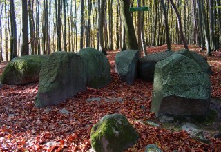 Das sagenumwobene Gro&szlig;steingrab "Pfenniggrab" // &copy; Dr. Katrin Staude