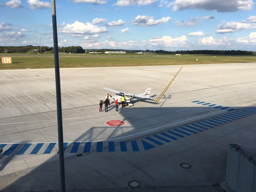 View of the airport taxiway, © Christin Hannemann