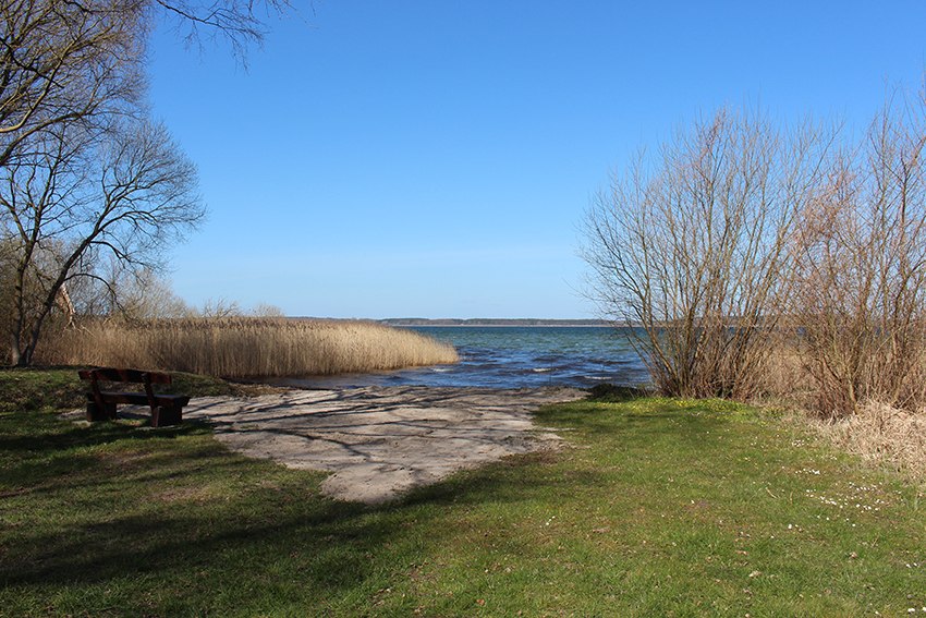 Omheind hondenstrand in Untergöhren aan de Fleesensee, © Kur- und Tourismus GmbH Göhren-Lebbin