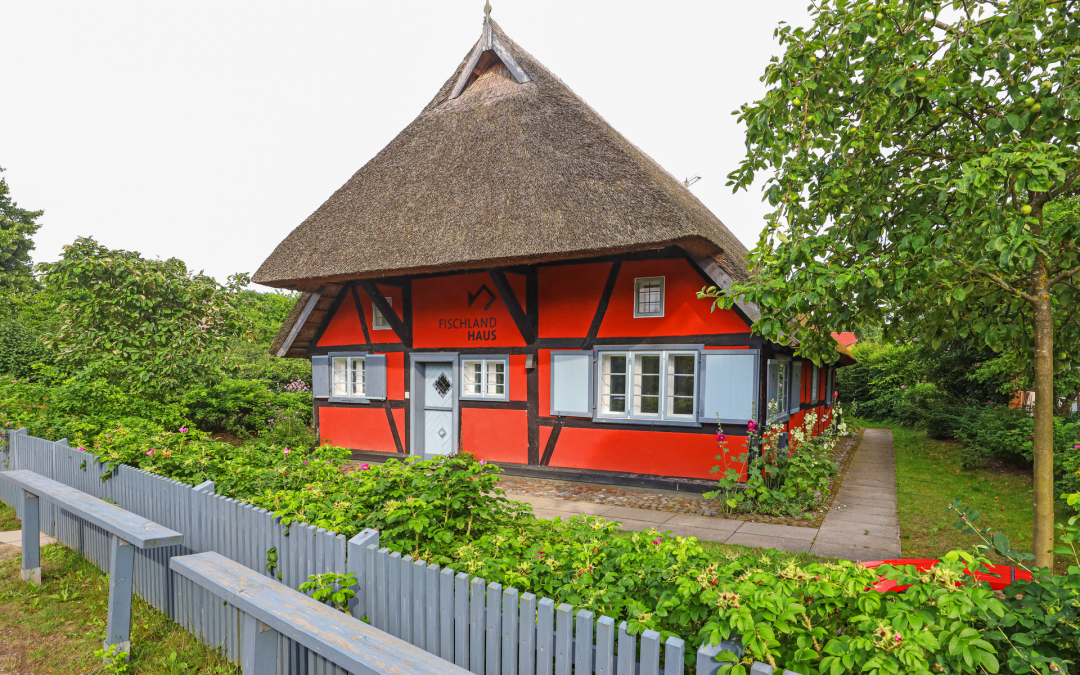 Fischlandhaus Bibliotheek kustplaats aan de Oostzee, © TMV/Gohlke