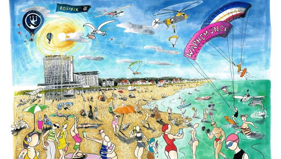 na plaży w Warnemünde, © Sebastian Stave