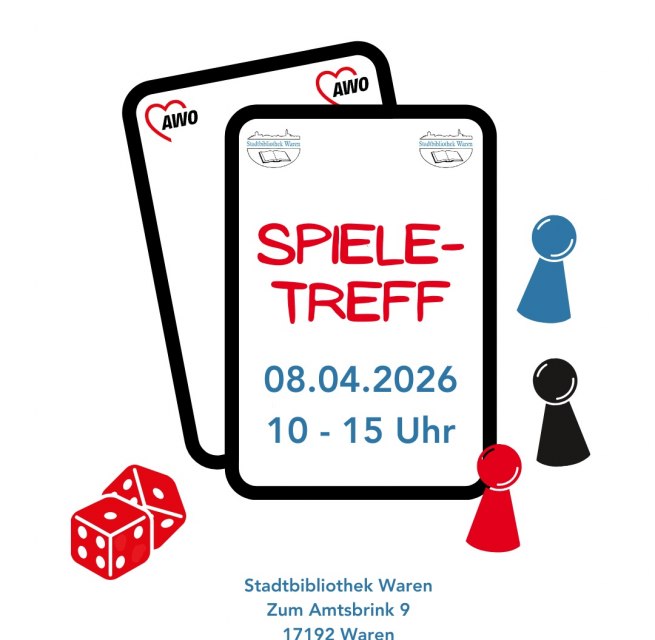 Herzliche Einladung zum offenen Spieletreff // &copy; AWO Kreisverband M&uuml;ritz e. V. (Verwendung genehmigt)