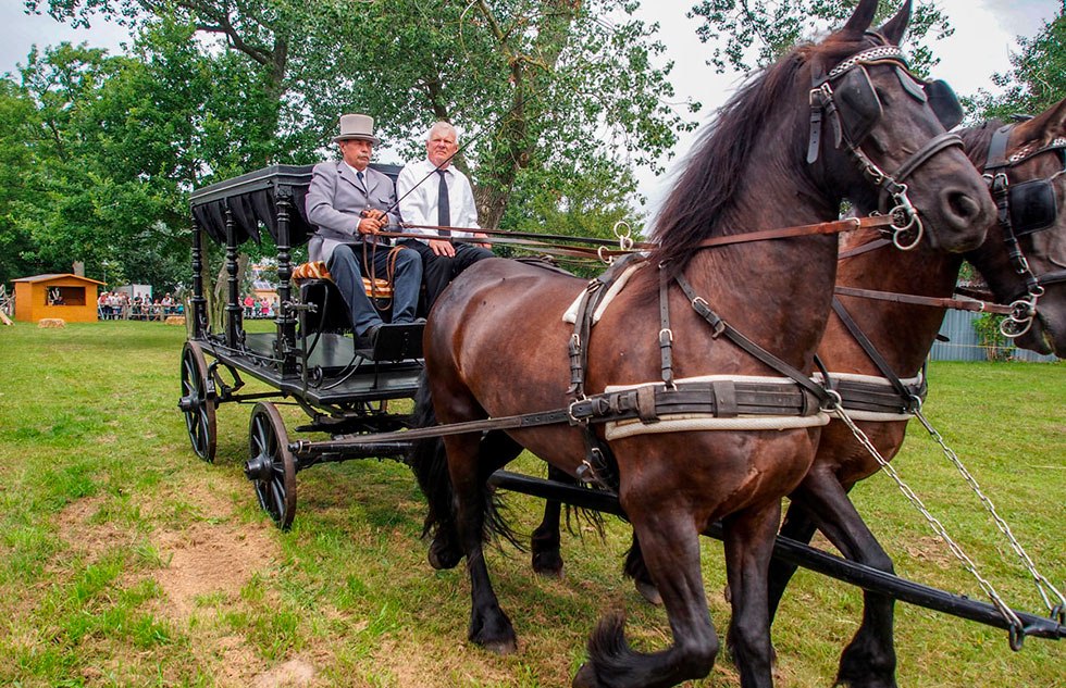 De historische lijkwagen, &copy; Freilichtmuseum Klockenhagen