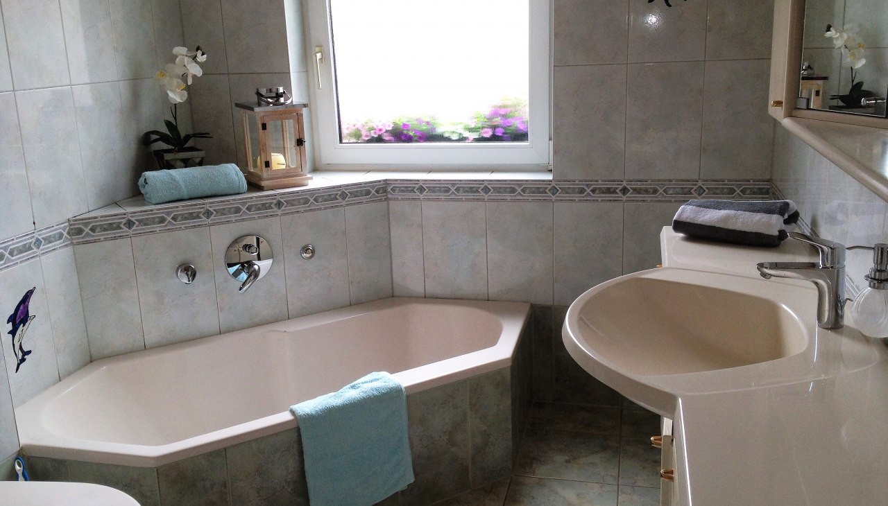 Badkamer, &copy; Ferienhaus Goodknecht
