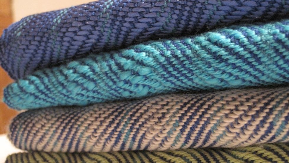 Scarves in wave twill, © Birgit Moll Scarves in wave twill, © Birgit Moll