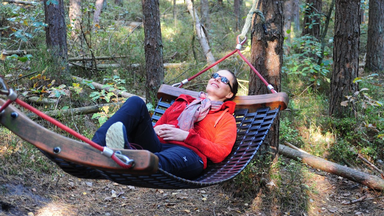 Forest bathing on the forest nature trail in the Serrahn part of the M&uuml;ritz National Park. // &copy; Traugott Heinemann-Gr&uuml;der