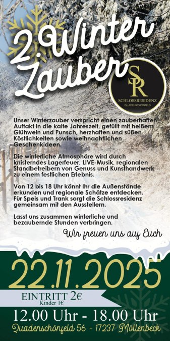 2. zimowa magia w parku zamkowym Quadenschönfeld, © Sandy Dewitz