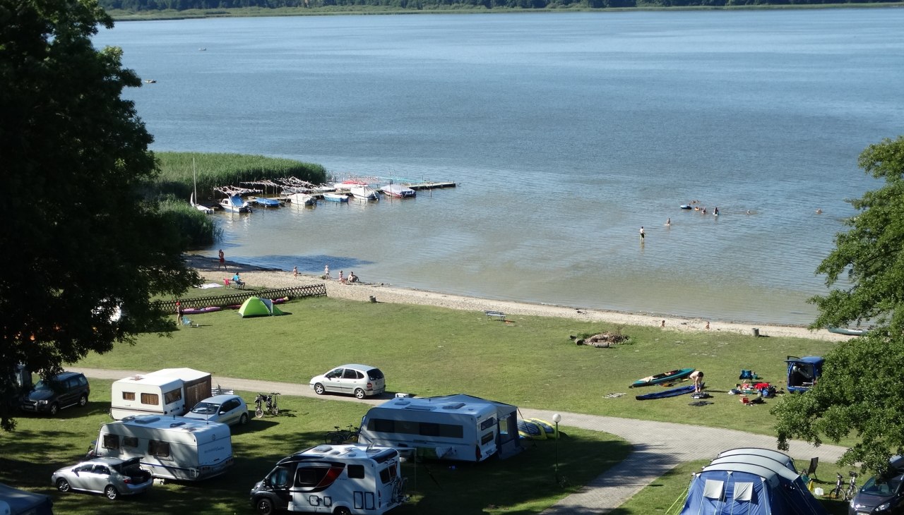 Zwemstrand op de camping, © Campingparadies Dahmen