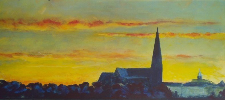 Kai Hoge-Dom zu Schwerin, acrylic on canvas, 80x80 cm. // © Kai Hoge Kai Hoge-Dom zu Schwerin, acrylic on canvas, 80x80 cm. // © Kai Hoge