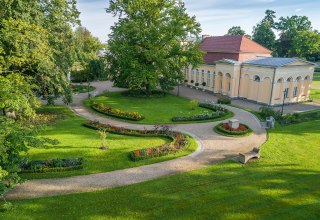 Pałacowy ogród z oranżerią w Neustrelitz // © SSGK MV / Funkhaus Creative Pałacowy ogród z oranżerią w Neustrelitz // © SSGK MV / Funkhaus Creative