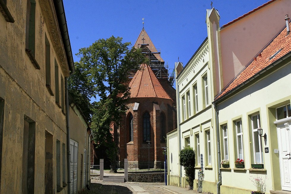 Uitzicht op St Thomas vanaf de Papenstraße, © Sabrina Wittkopf-Schade