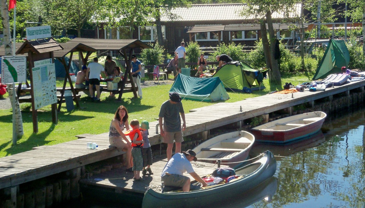 W miejscu odpoczynku dla wędrowc&oacute;w wodnych w Marlow, &copy; Harald Stypmann