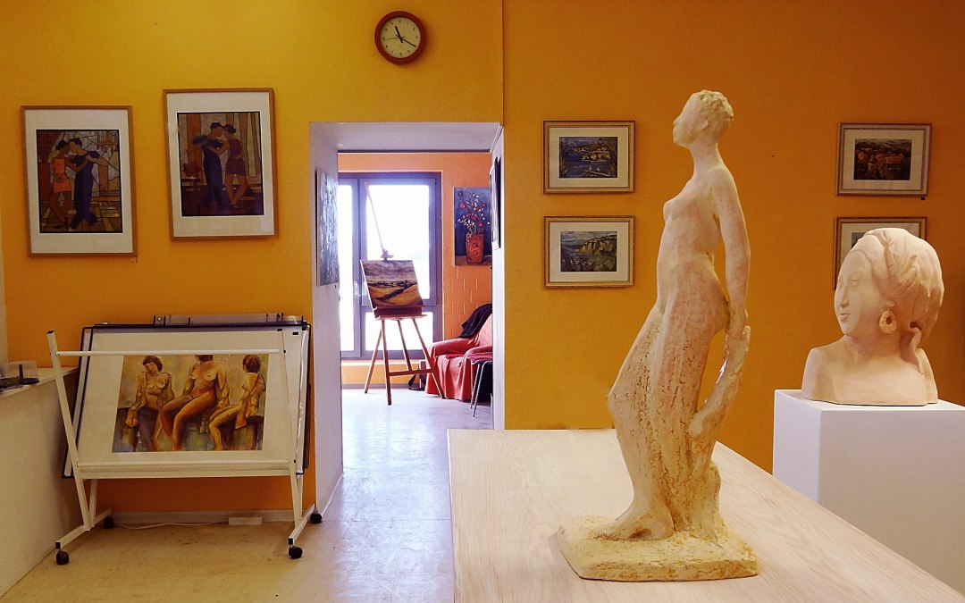 Galeria i studio znajdują się obok siebie, © Christine Radecke