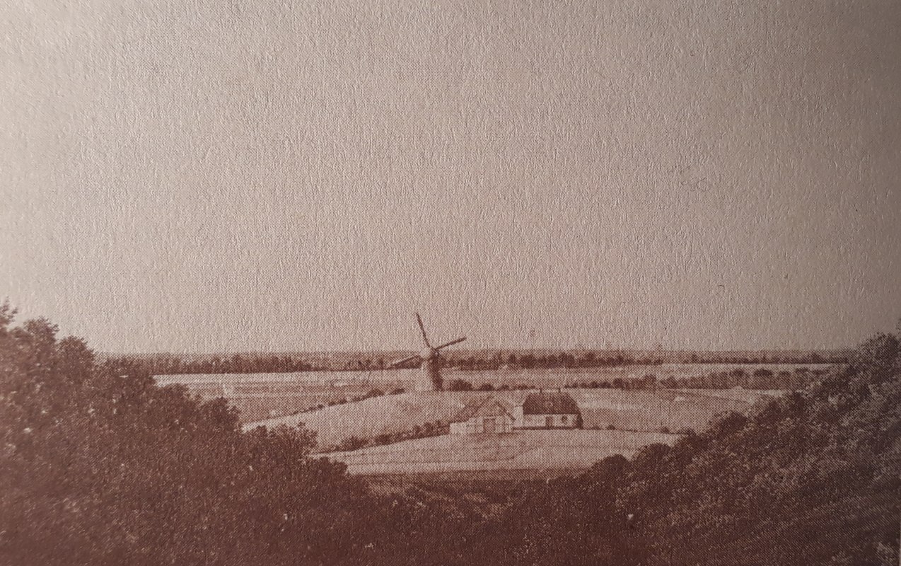 Uitzicht vanuit Bergen richting Stralsund, aquarel van Johann Jacob Gr&uuml;mbke, rond 1810 // &copy; Johann Jacob Gr&uuml;mbke