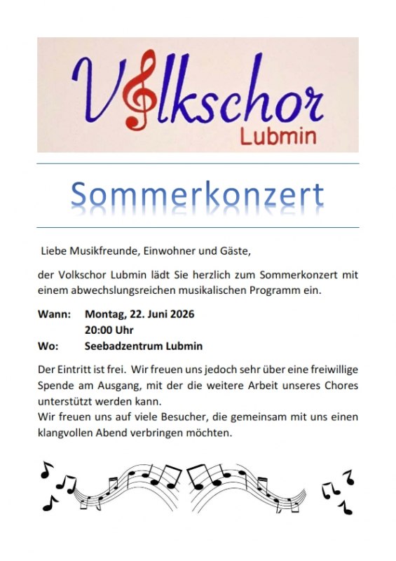 © Lubminer Volkschor © Lubminer Volkschor