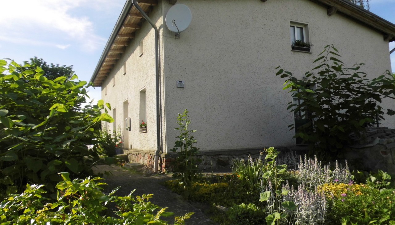 Ingang van de vakantiewoning Gutshof Lebehn, © Claudia Flemming