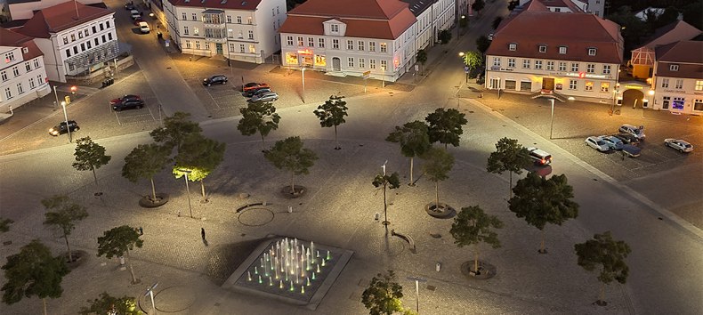 Neustrelitz market square // &copy; R. Altmann