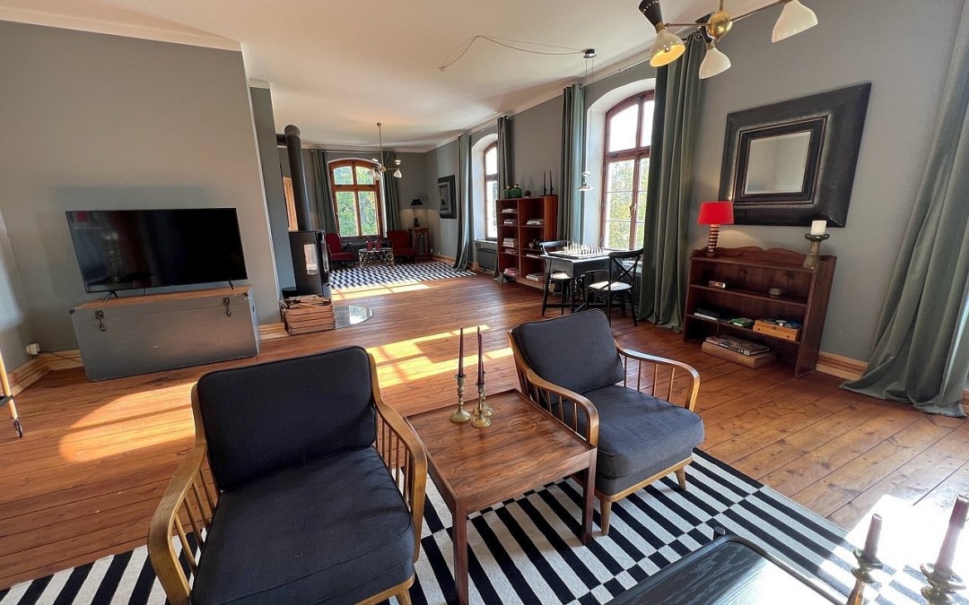 Veel ruimte in de grote flat, © Gutshaus Klein Kussewitz