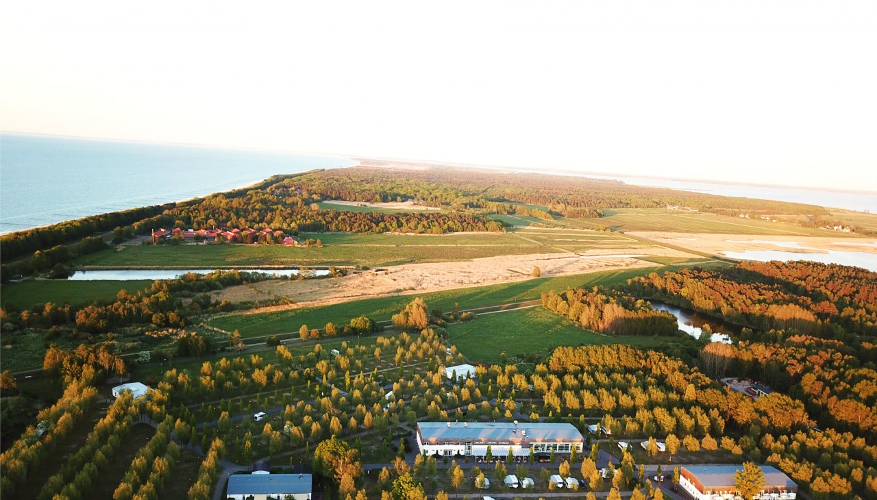Aerial view Wellness Camp, &copy; Andy Ennen