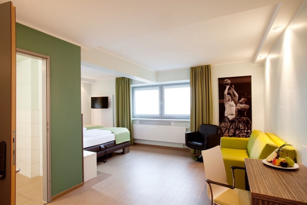 Pokój bez barier w hotelu Sportforum, © Hotel Sportforum