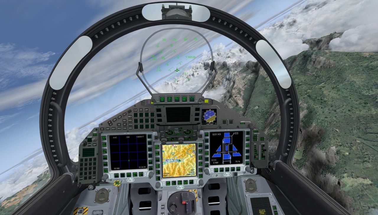 Symulator lotu AFS-sim, © afs-sim.de