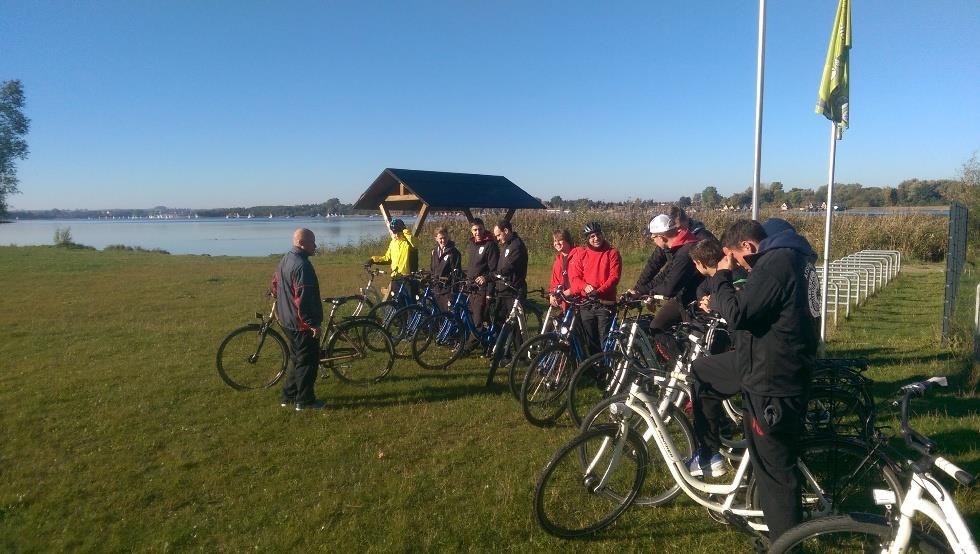 Fietsgroep aan de Inselsee in Güstrow, © Sven-Erik Muskulus
