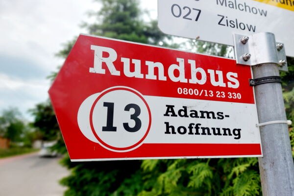 Stop Adamshoffnung, © Rundbus Plauer See