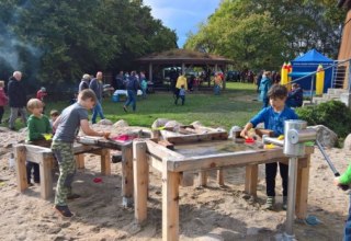 Wasserspielplatz am Karower Meiler // &copy; Evelin Kartheuser