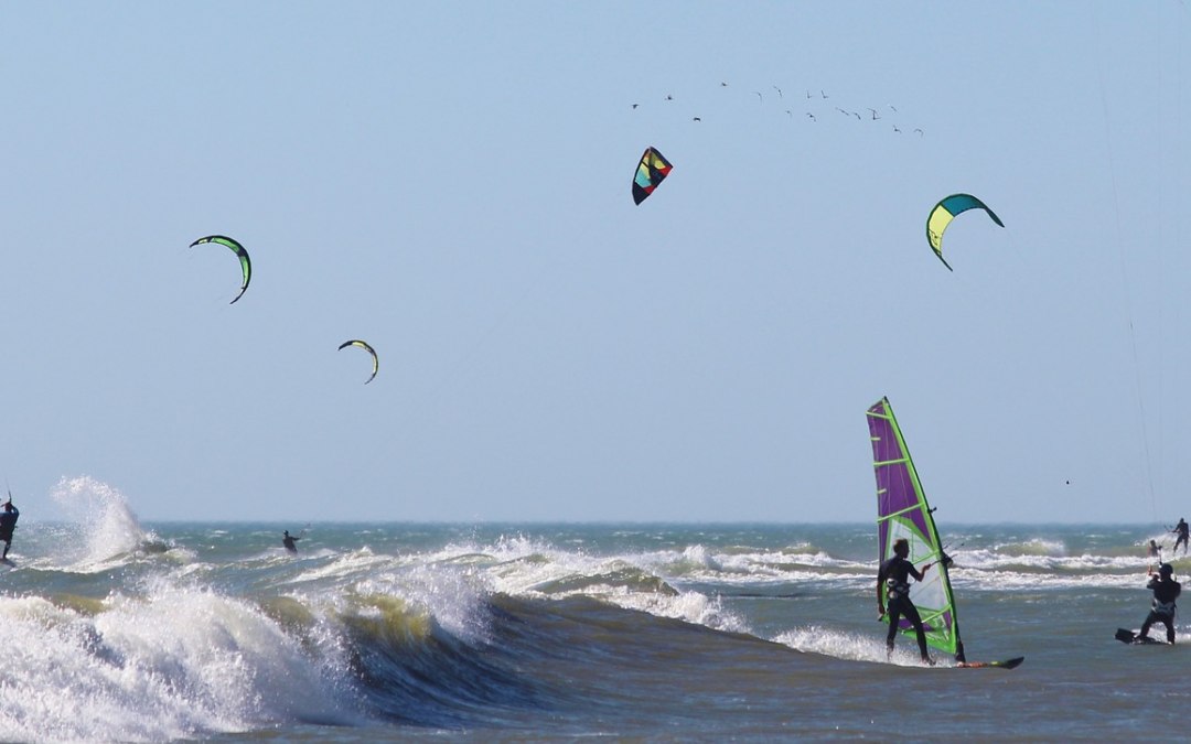 Kitesurfen en windsurfen, Oostzee, Usedom, © Schöne Freizeit