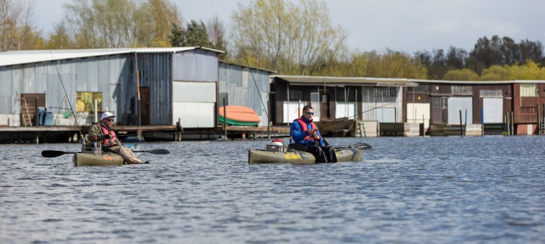 Vistocht per kajak op de Peene in het Mecklenburgse merengebied., © TMV/Läufer