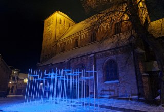 The Georgenkirche church in Waren in winter 2026, &copy; Stephan Fischer