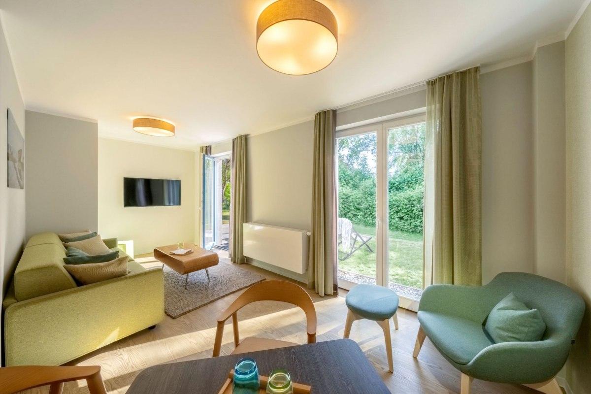 Living area of a maisonette suite // © SEETELHOTELS Living area of a maisonette suite // © SEETELHOTELS