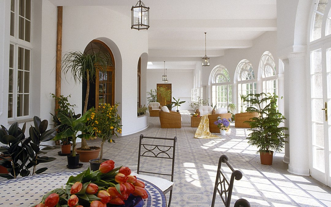 Winter garden facing south, wonderful even on rainy days, © Jagdschloss Bellin