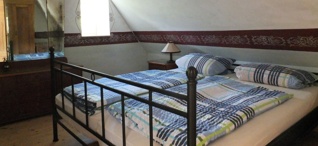 Vacation apartment bedroom, © Gutshof Alt Guthendorf/Topp Vacation apartment bedroom, © Gutshof Alt Guthendorf/Topp